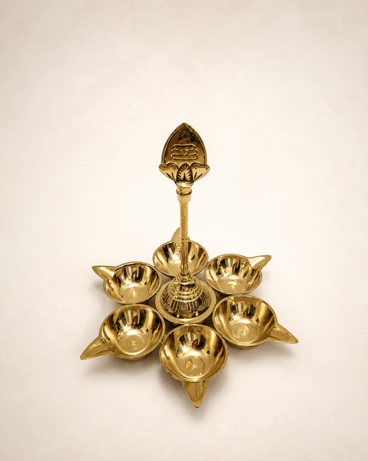 Brass Agal Deep Diya Oil Lamp