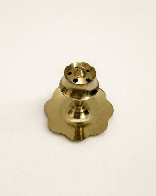 Brass Agardan Kamal Incense Stick Holder
