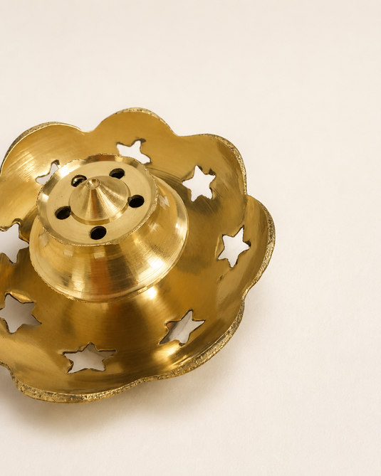 Brass Agardan Katori Incense Stick Holder