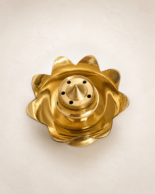 Brass Akhand Dev Agardan Incense Stick Holder