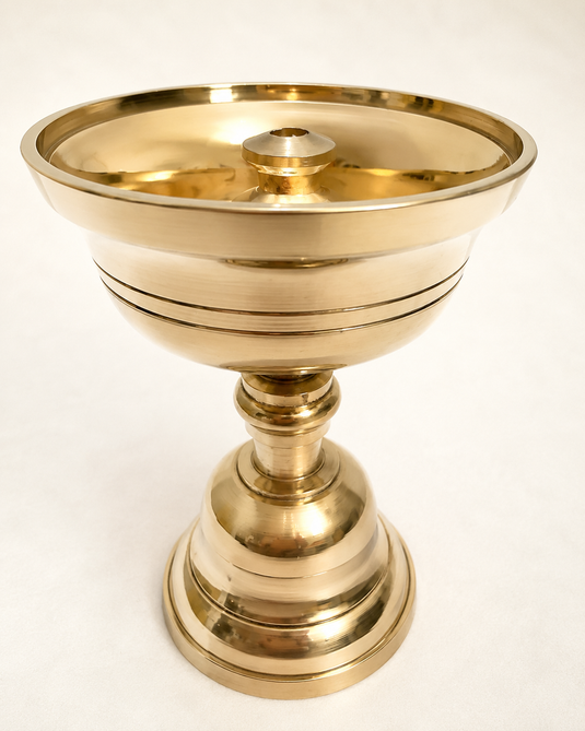 Brass Akhand Jyoti Akhand Diya Oil Lamp
