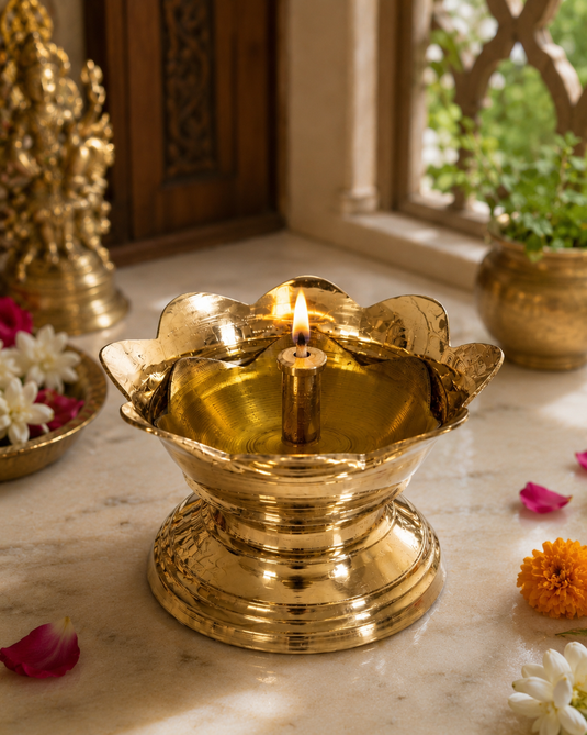 Brass Devdas Diya Oil Lamp