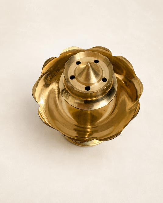 Brass Gulab Jyot Agardan Incense Stick Holder