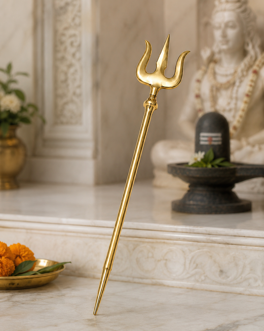 Brass Solid Trishul