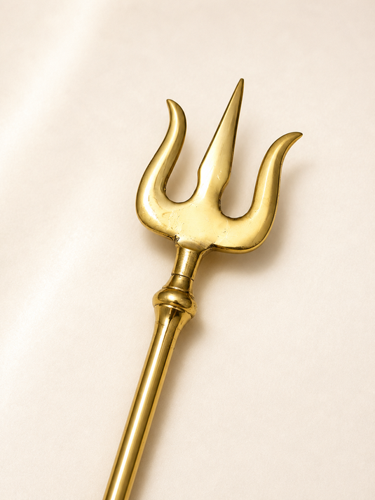 Brass Solid Trishul