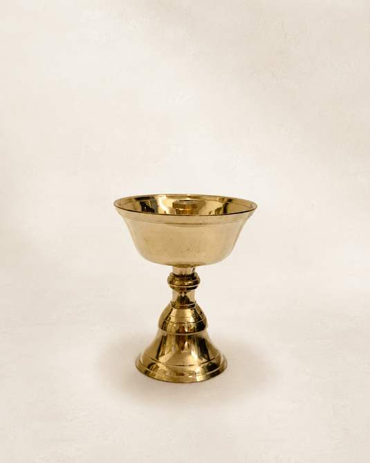 Brass Stand Piyali Diya Oil Lamp