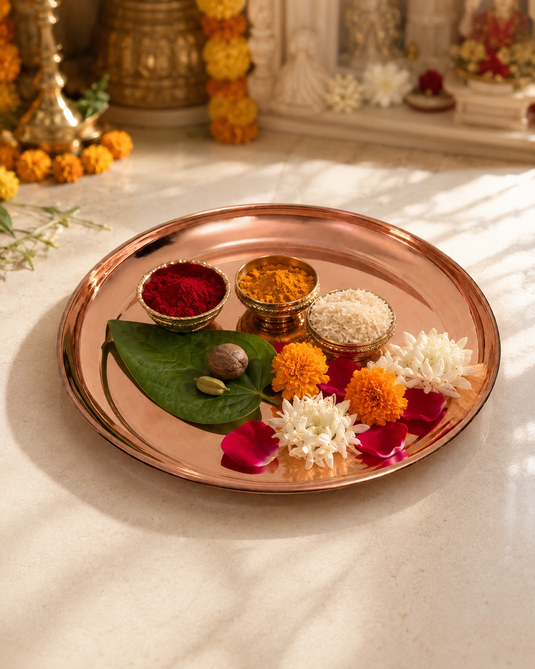 Copper Pooja Plate