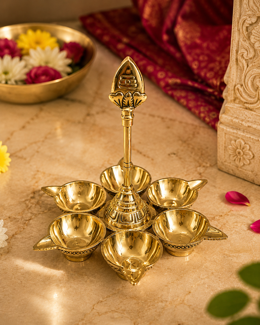 Brass Agal Deep Diya Oil Lamp