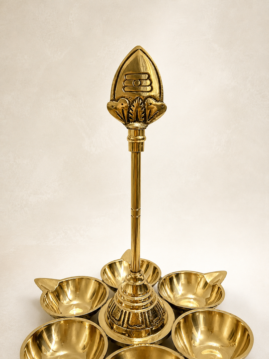 Brass Agal Deep Diya Oil Lamp