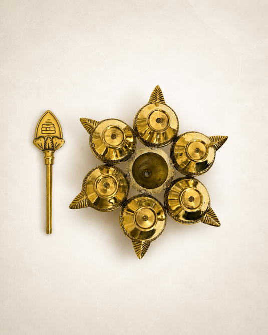 Brass Agal Deep Diya Oil Lamp