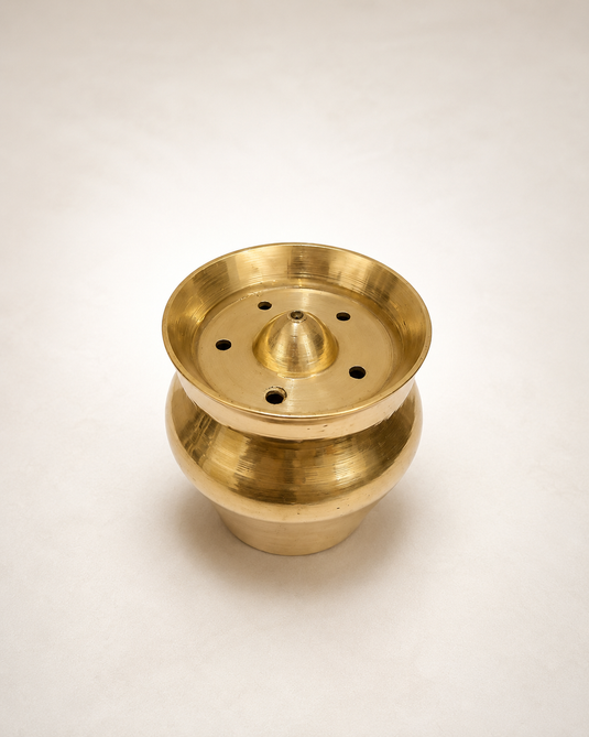 Brass Agardan Kalash Incense Stick Holder