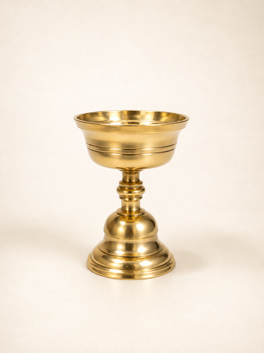Brass Akhand Jyoti Akhand Diya Oil Lamp