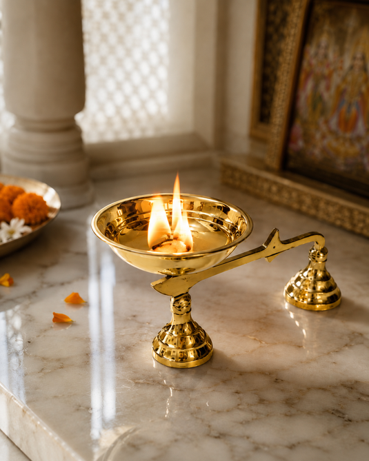 Brass Dhoopkal Dhoop Holder