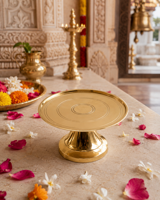 Brass Engraved Mukkali Pooja Chowki