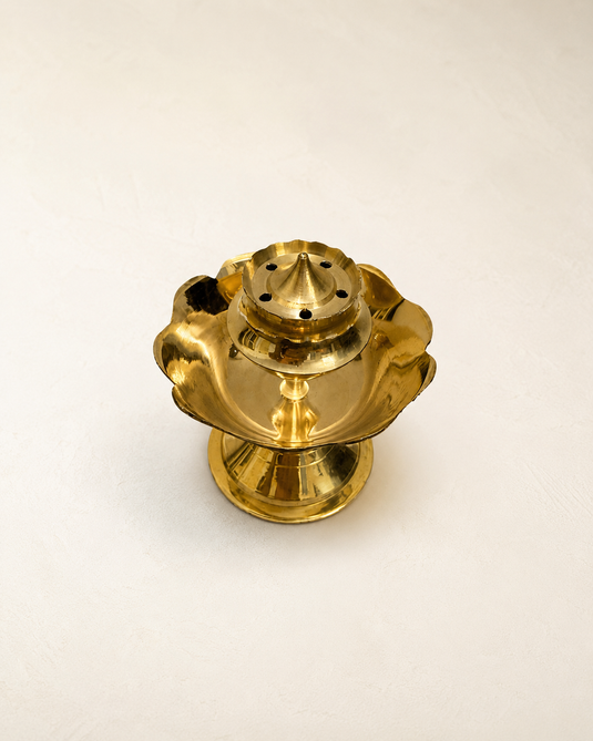 Brass Gulab Jyot Agardan Incense Stick Holder
