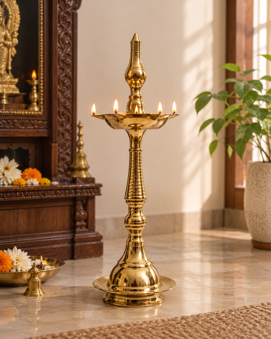Brass Kerala Fancy Kalash Pooja Diya