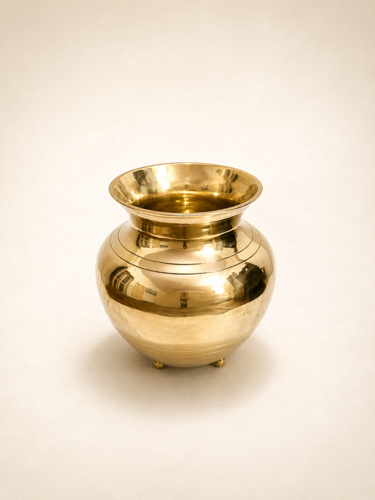 Brass Leg Lota Pooja Lota