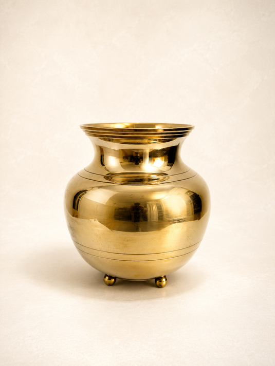 Brass Leg Lota Pooja Lota
