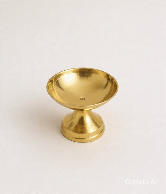 Brass Niranjan Diya Oil Lamp