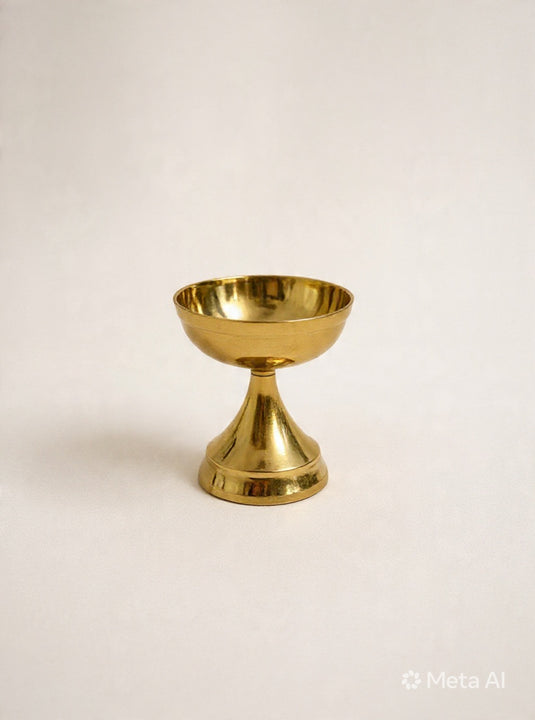 Brass Niranjan Diya Oil Lamp
