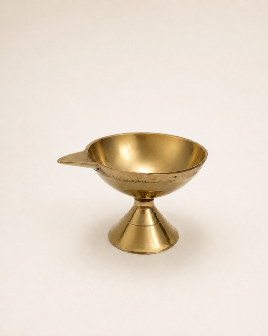 Brass Pan Deep Diya Oil Lamp
