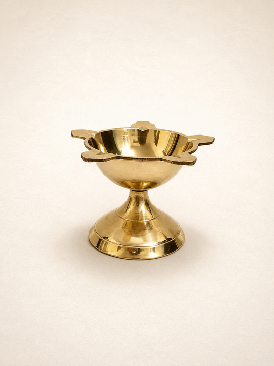 Brass Poona Deep Diya Oil Lamp