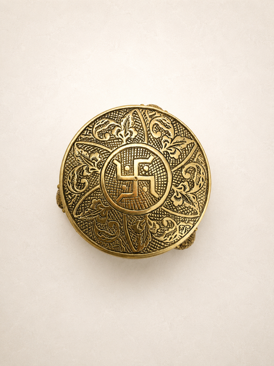 Brass Round Mukkali Pooja Chowki