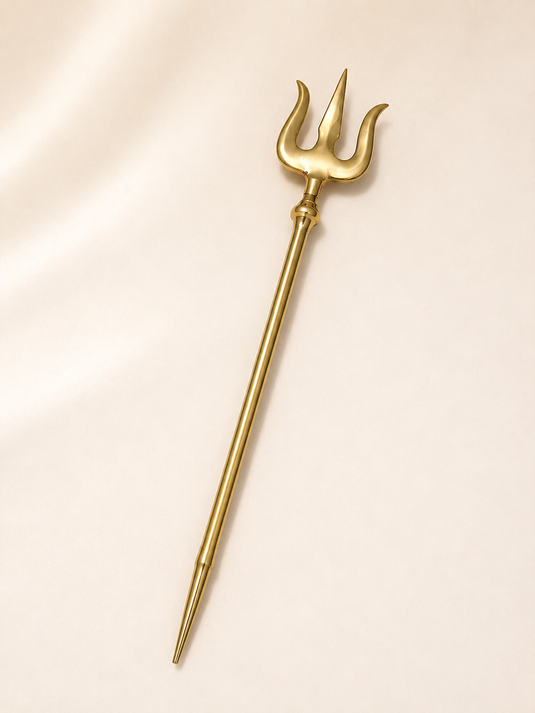 Brass Solid Trishul