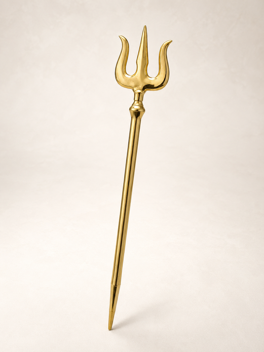Brass Solid Trishul