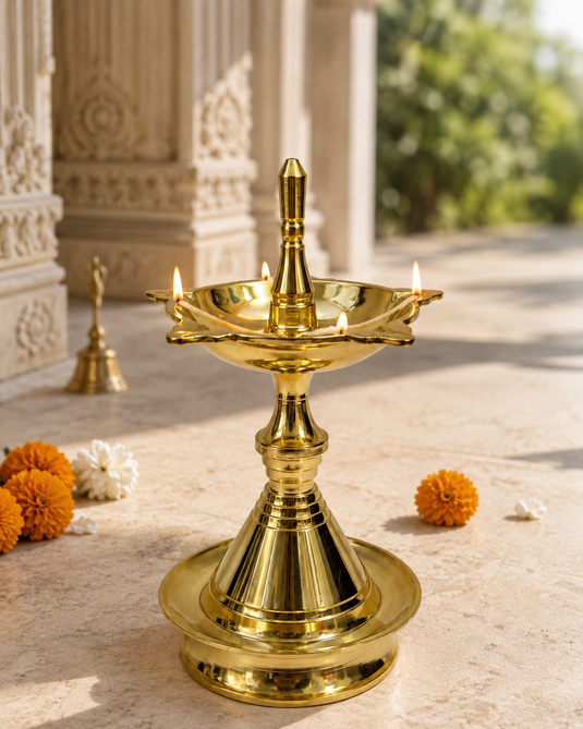 Brass Udupi Deep Special Diya Oil Lamp